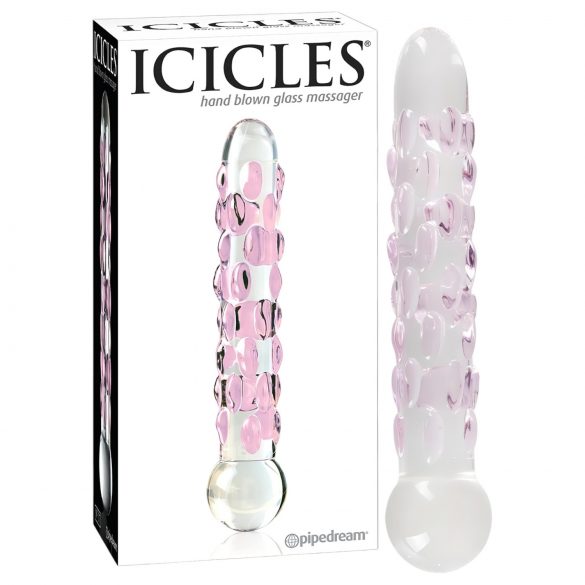 Icicles No. 7 - Perlen Glasdildo