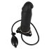 You2Toys - Aufblasbarer Strap-On - Hohl-Silikon-Dildo (schwarz)