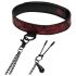 Fifty Shades - Halsband mit Nippelklemmen (Schwarz-Rot)