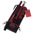 Fifty Shades-Halsfessel-Set (Schwarz-Rot)