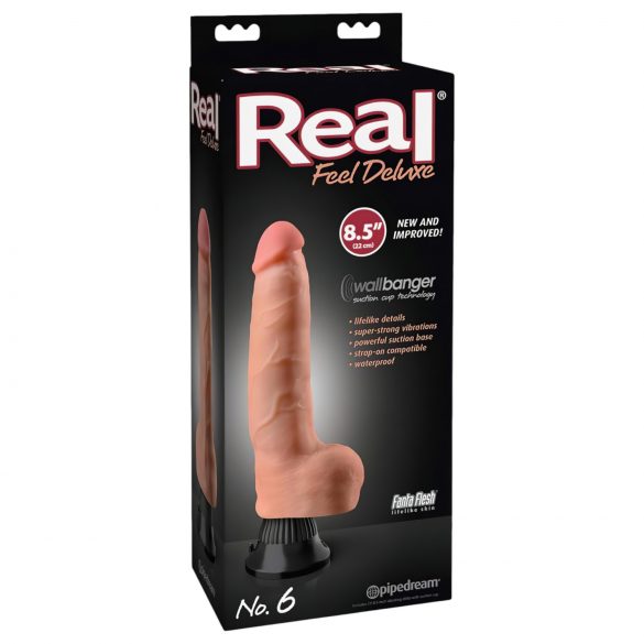 Real Feel Deluxe No.6 - Lebensechter Vibrator (Hoden, natürlich)