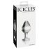 Icicles No. 25 - Konischer Glas-Butt Plug (transparent)