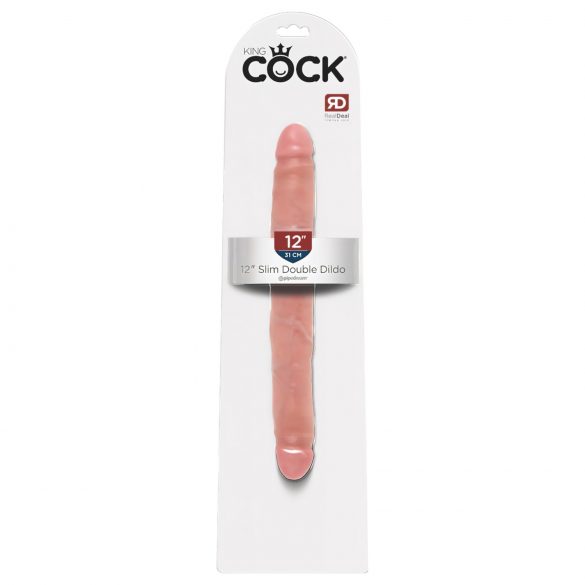 King Cock 12 Slim - Natürlicher Doppel-Dildo (31cm)