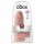 King Cock 9 Chubby - Saugbasis, Hoden-Dildo (23cm) - natur