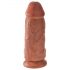 King Cock Chubby - Haftfuß Dildo (23cm) - Dunkelnatur