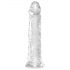 King Cock Clear 8 - Großer Dildo mit Saugfuß (20 cm)