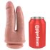 King Cock Doppelpentrator - realistischer Doppel-Dildo (natur)