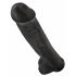 King Cock 15 - realistisch & haftend (38cm) - schwarz