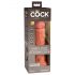 King Cock Elite 8 - Lebensechter Vibrator 20cm (dunkel natur)