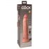 King Cock Elite 9 - Saugnapf-Vibrator 23cm - Natur