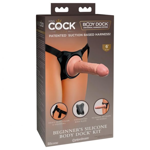 King Cock Elite Beginner's - Strap-On Dildo (Natur)