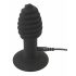 Black Velvet Twist – Akku-Silikon-Analvibrator (schwarz)