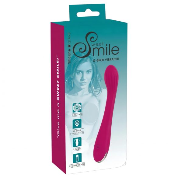 SMILE G-Spot Vibrator - Akku, gerippt, lila