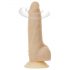 Naked Addiction Rotierend 7 - Akku-Vibrator (18cm) - hautfarbend