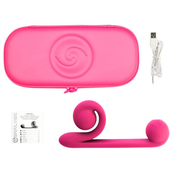 Snail Vibe Duo - Wiederaufladbarer 3in1 Stimulationsvibrator (rosa)