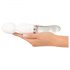 Liaison-Zauberstab: Silikon-Glas LED Vibrator (transparent)