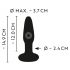 ANOS - Wasserdichter Anal-Vibrator, Akku (Schwarz)