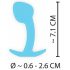 Cuties Mini Analdildo - Silikon Anal Plug - Blau (2,6 cm)