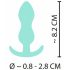 Cuties Mini Analplug - Silikon Buttplug - Minze (2,3 cm)