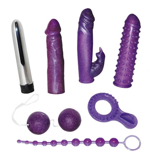 You2Toys - Glitzerndes Vibrator-Set (7-teilig)