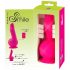 SMILE Powerful - Akkubetriebener Vibrator mit 2 Motoren und Saugnapf (Pink)