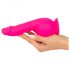 SMILE Powerful - Akkubetriebener Vibrator mit 2 Motoren und Saugnapf (Pink)