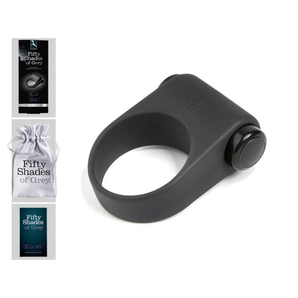 Fifty Shades - Silikon-Vibrationsring (schwarz)