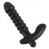 Black Velvet gerippter Vibrator - mittel (schwarz)