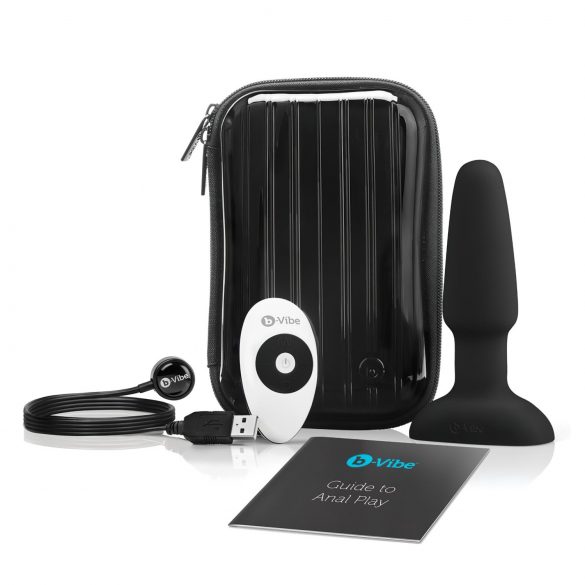 b-Vibe - Rotierender Perlen Vibrator mit Akku für Anale Stimulation (Schwarz)