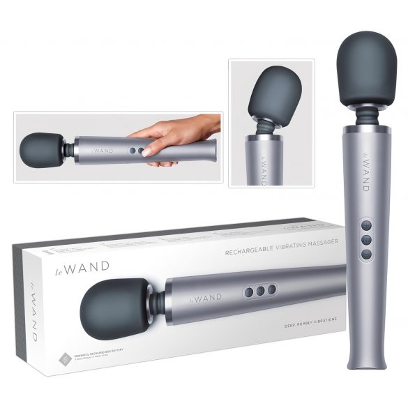 le Wand - Exklusiver Akkumassagestab (Silber)