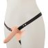 You2Toys - Akku Strap-On Doppelvibrator (natur)