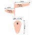 You2Toys - Akku Strap-On Doppelvibrator (natur)