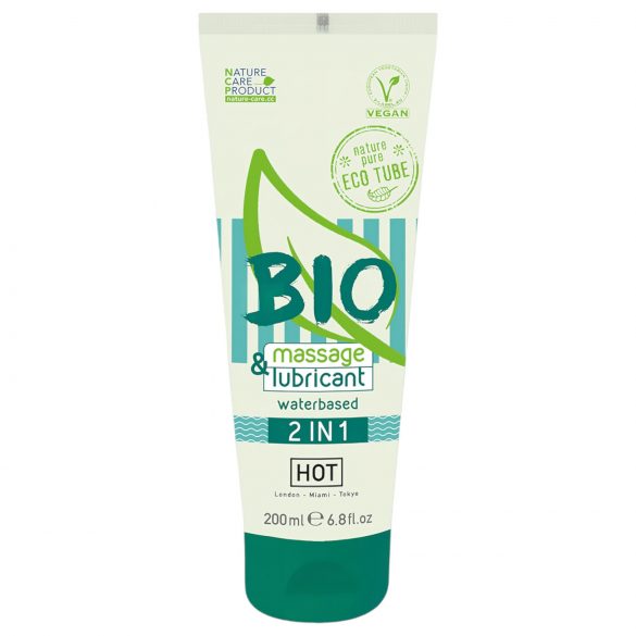 HOT Bio 2IN1 - Wasserbasiertes Gleit- & Massagemittel (200ml)