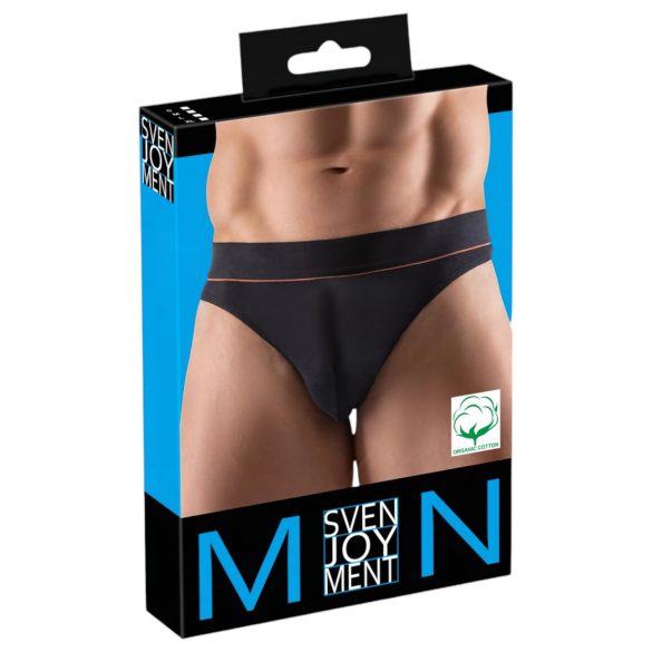 Svenjoyment - Komfort Herren-Tanga aus Bio-Baumwolle (schwarz) - XL