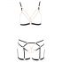 Cottelli - Kettenhalsband-Set - 2-teilig (schwarz) - L