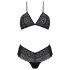 Passion Eco Kerria - Spitzen-Bikini-Set (Schwarz)