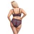 Cottelli Curves Plus Size - Transparentes BH-Set mit Muster (Lila)