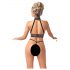 Abierta Fina - Kette-Harness Wäsche-Set (schwarz) - XL