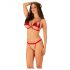 Obsessive Rubinesa - Würziges Dessous-Set (Rot) - L/XL