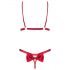 Obsessive Rubinesa - Würziges Dessous-Set (Rot) - L/XL