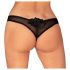 Obsessive Latinesa - Offene Tanga (Schwarz) - M/L