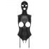 Bad Kitty - Offenherziger Body mit Maske (Schwarz) - M