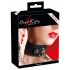 Bad Kitty - Silikon-Halsband mit Leine (Schwarz)