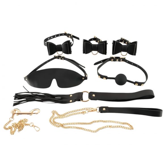 Bad Kitty - Bondage-Set im Koffer, 7-teilig, schwarz-gold