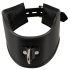 Bad Kitty - Halsband in Lederoptik mit Ring (schwarz)