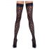 Cottelli Legwear - Schwarze Leoparden-Overknees - 3