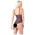 Cottelli - Spitze und Perlen offen Body (schwarz) - L