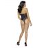 Cottelli Party - Schwarz Body mit Blumenmuster - M