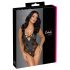 Cottelli Party - Schwarz Body mit Blumenmuster - L