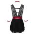 Cottelli Bondage - Halsband-Babydoll aus Spitze (Schwarz) - M